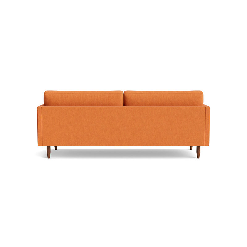 Skinny Fat Sofa ("85"), Performance Weave - Carrot