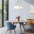 Millennium Lighting Telfar 3 Light Pendant Light with White Fabric Shade-103500875