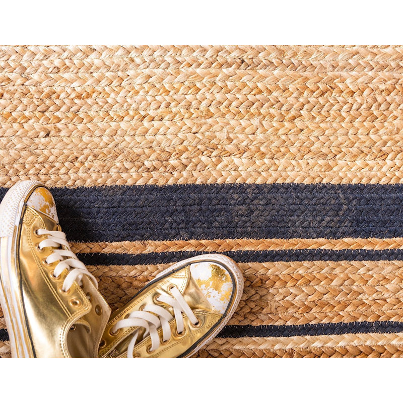 Tapis brun clair tressé à la main Ayako Southwestern, Tapis de couloir 2 pi 6 po x 6 pi