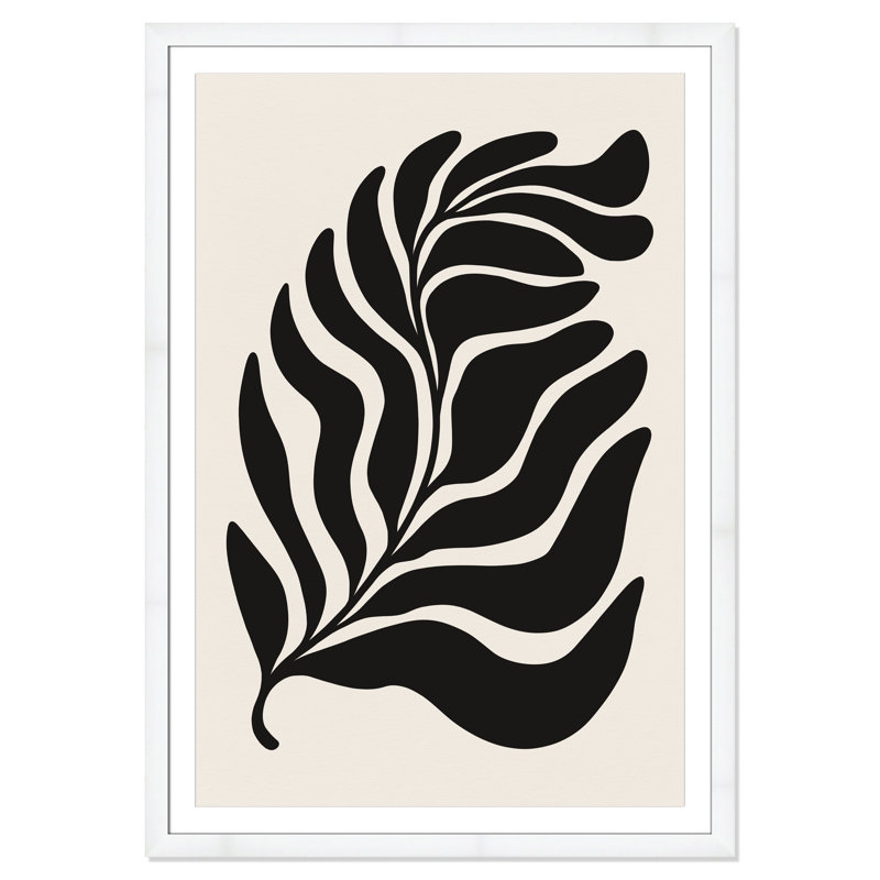 «Flow of Nature Print» par Royle, Satin White, L 39 po x H 55 po, Imprimé mat