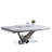 50.6" W Glam Coffee Table, Chrome