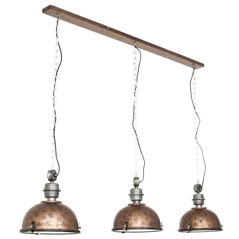 Bragg 3 - Light Dome Pendant, Brown
