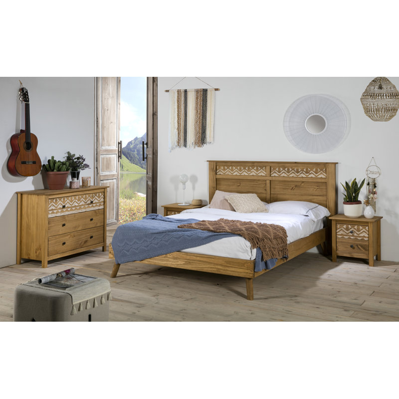 Mcginn 46cm W Solid Wood Bedside Table
