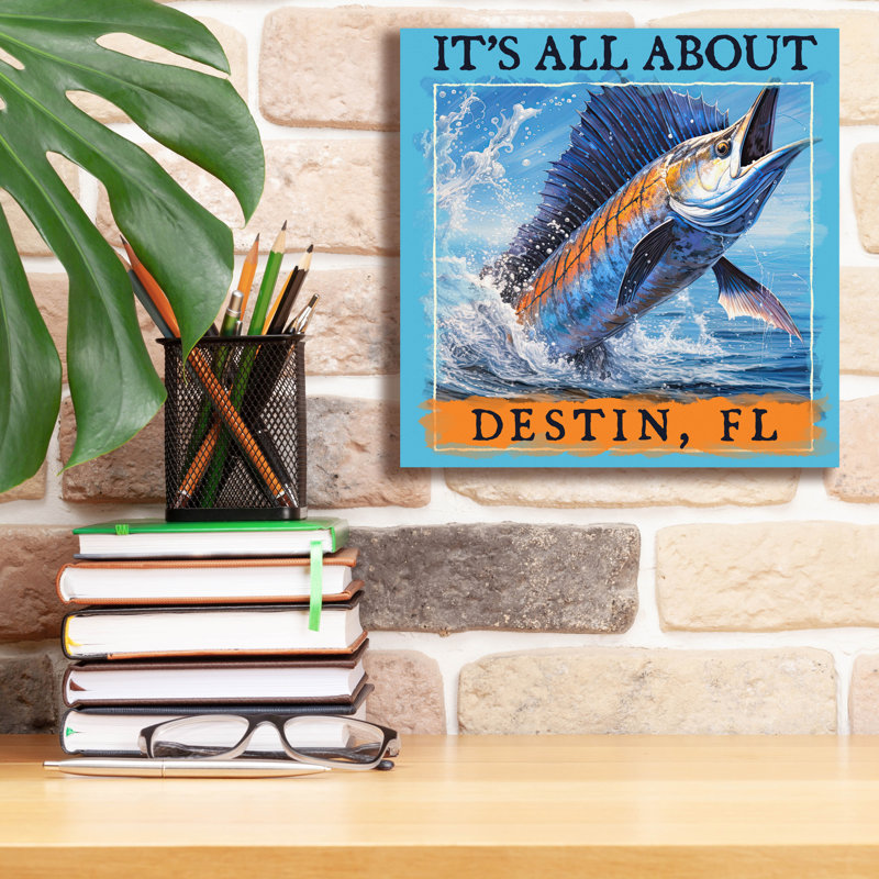  «Destin» par Jim Baldwin, art mural sur toile, 12 po x 12 po