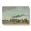 Jetty And Wharf At Trouville by Eugene Boudin - Wrapped Canvas Painting-61854112