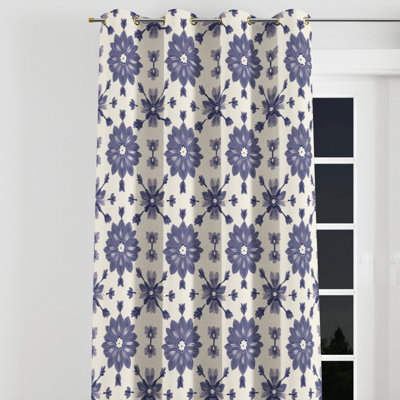 Country Farmhouse Curtains for bedroom - Floral Balducci Grommet Curtain - 1 Panel