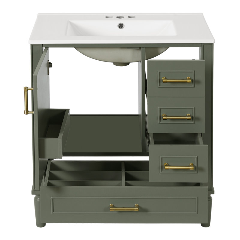 Meuble-lavabo 30 po avec lavabo en céramique