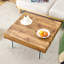 Style Square MDF Coffee Table - 31.5"X31.5" With Tempered Glass Legs.Density Board Sticker,Reinforced Glass.-567858364