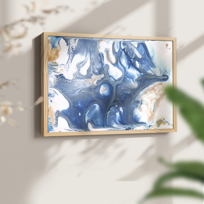 «Dancing Blue II», reproduction encadrée, H 11 po x l 14 po, Naturel