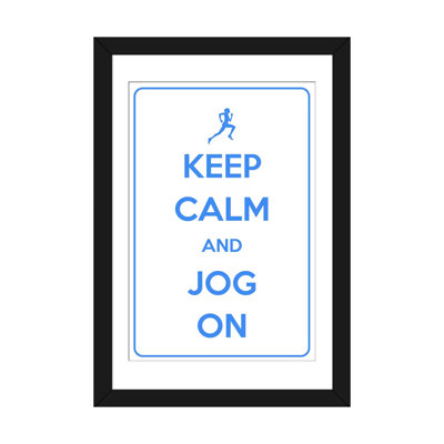 Garder calme et jog sur toile, impression sur toile