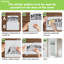 Porte standard pour salle de bain en bois manufacturé massif-110778043