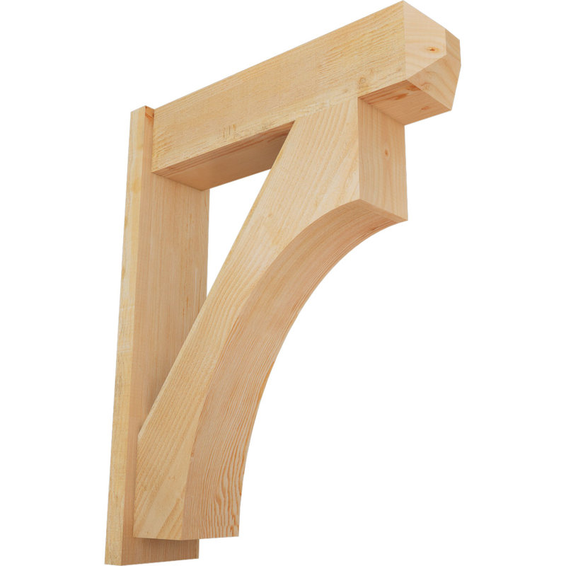 Persienne en bois rustique Westlake Craftsman, Sapin Douglas de 8 po (sciage brut), P 30 po x H 38 po