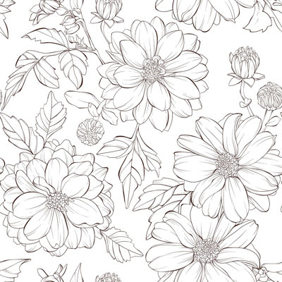 Peel & Stick Floral Tile