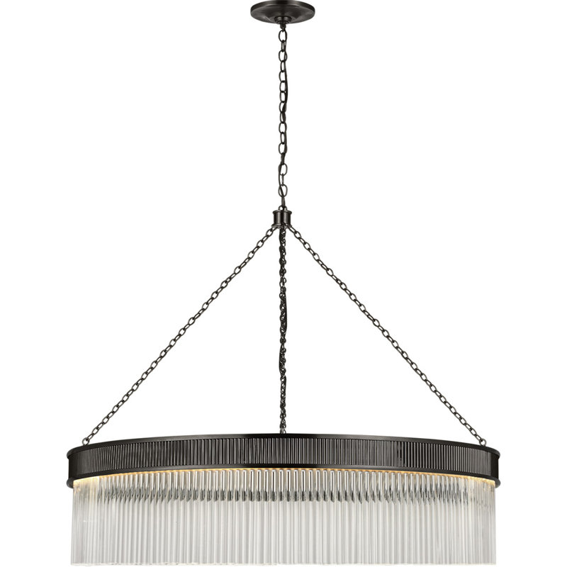 Marie Flanigan Menil Large Chandelier, Bronze