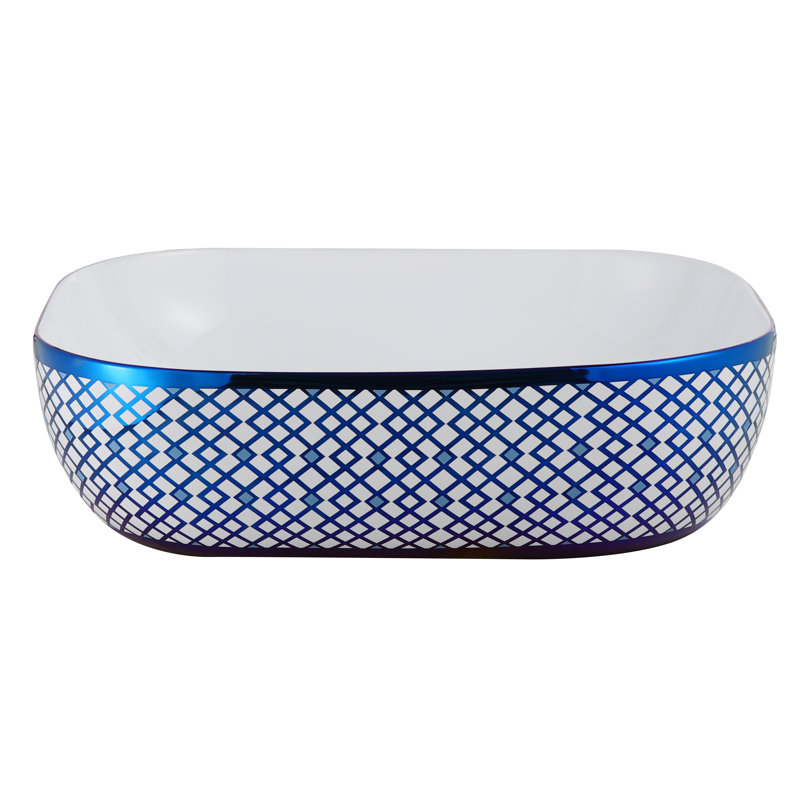 Lavabo de salle de bain ovale en porcelaine vitreuse isabella