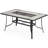 Fujio Rectangular Metal Outdoor Dining Table With Umbrella Hole , 66.0'' in. W 40.0'' in. D