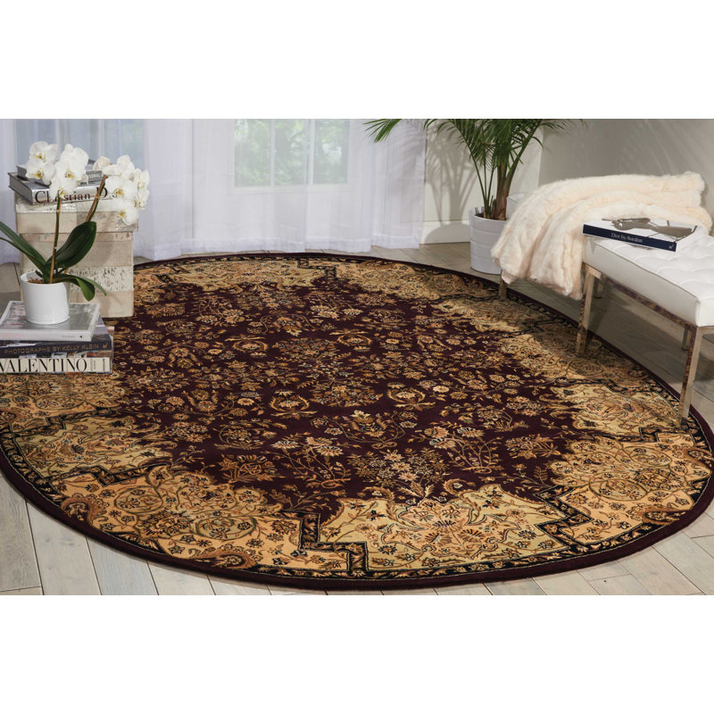Tapis brun / noir touffeté à la main Elsef