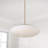20" W x 8.25" H  1-Light Pendant in Aged Brass with Soft White Glass Oval Globe-124328665