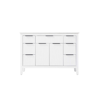 48 inch Single Bathroom Vanity in White
