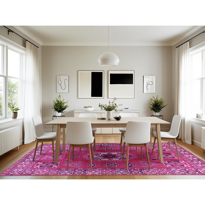 Geometric Indoor Rug, Rectangle 7' x 10'