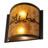 Personalized 2 - Light Flush Mounted Sconce
