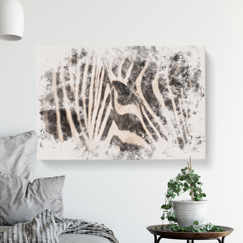 Eye Of The Zebra - Wrapped Canvas, 35cm H x 50cm W x 3cm D