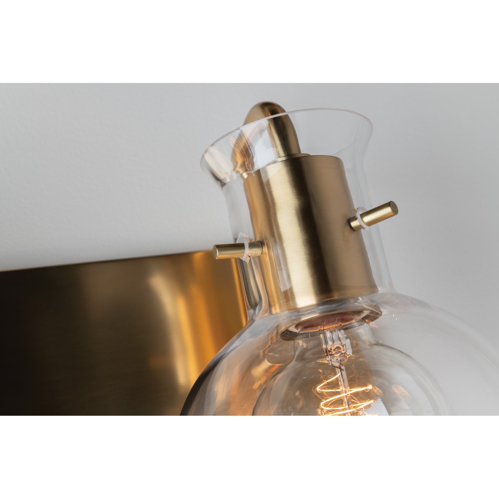 Luke 3 Light Vanity Light, Aged Brass
