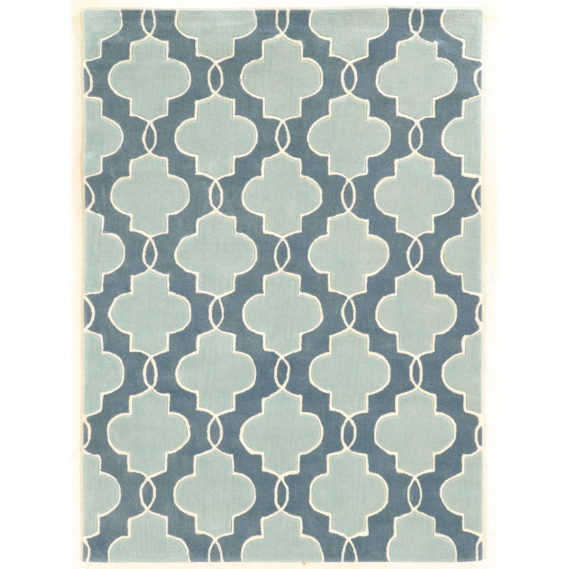 Marisela Hand Tufted Geometric Indoor Rug, Rectangle 1'10" x 2'10"