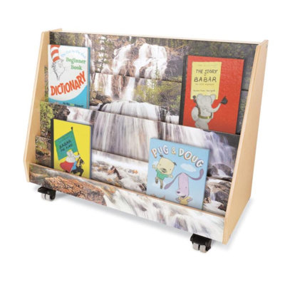 4 Compartment Manufactured Wood Book Display