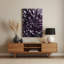 «Abstract Florals 29», art mural en métal mauve-560541229