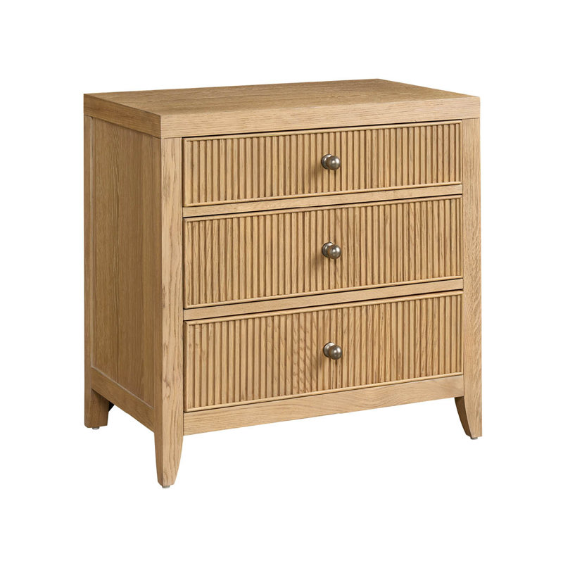 Carmen Three Drawer Nightstand, Skylark