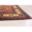 Tapis de couloir unique en laine noué à la main Kargahi années 2010 brique / noir / crème 2 pi 9 po x 10 pi 9 po Bermudes