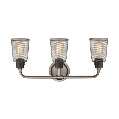 Glencoe 23'' Wide 3-Light Vanity Light - Weathered Zinc