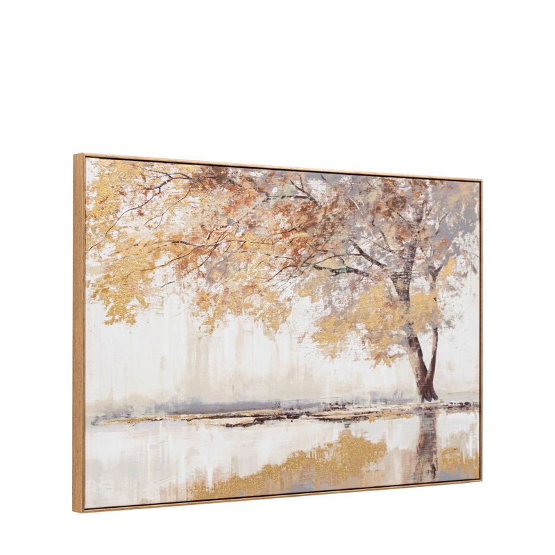 Gilded Oak Framed Canvas 900x600mm