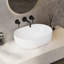 Salerno 480mm x 340mm  White Oval Vitreous China Countertop Basin Bathroom Sink