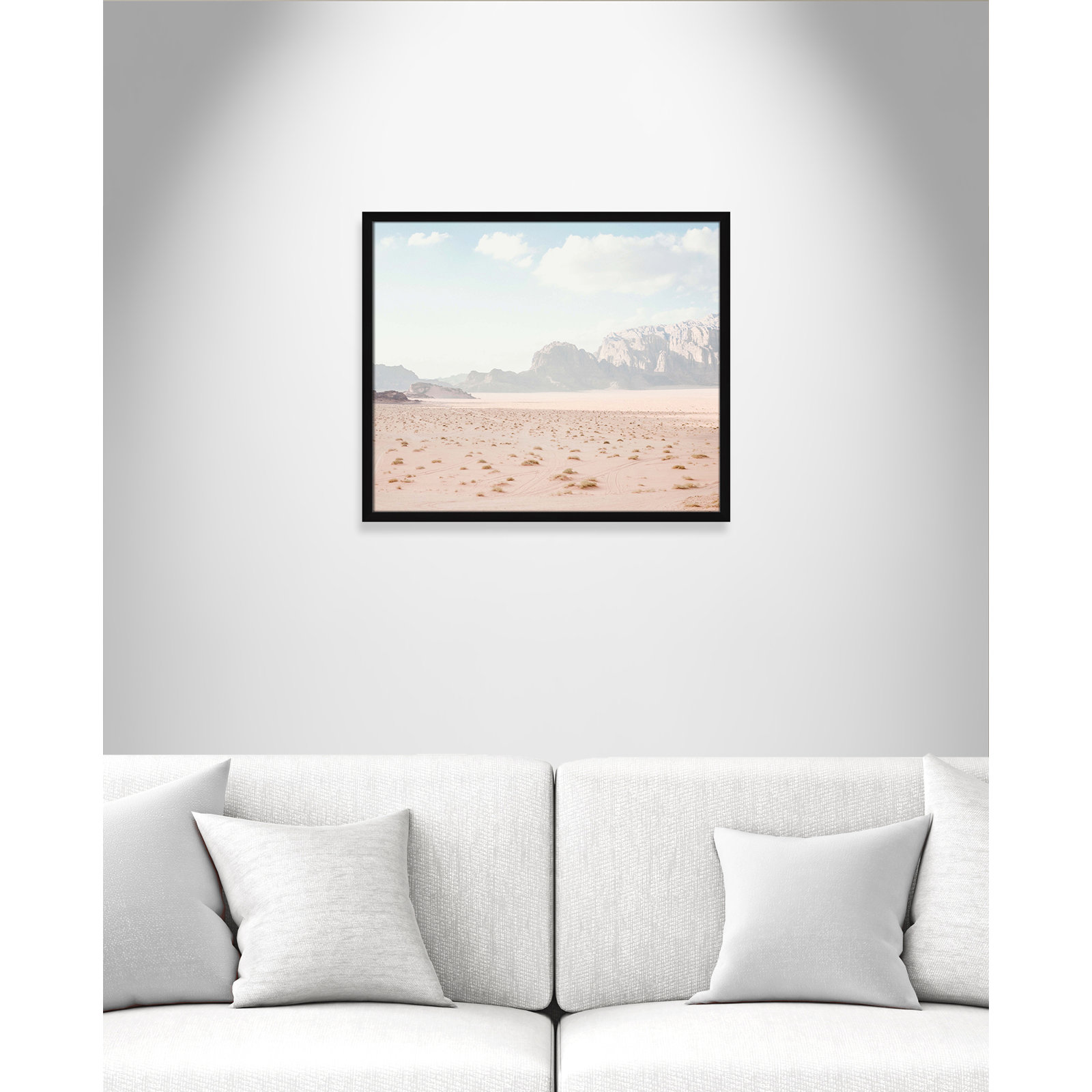 Tire Tracks "Tire Tracks" Print, 25.5" W x 21.5" H, Satin Black Framed
