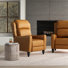 Fauteuil inclinable manuel en cuir véritable 29,5 po Amee