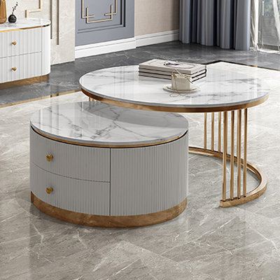 Marble exquisite creative high-end tea table