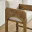 Tabouret de comptoir rembourré avec structure en bois massif, tabouret de bar à hauteur de barre en forme d'arche pour cuisine / salle à manger / restaurant-1683481741