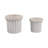 Stoneware Planter Set With Sculpted Rim And Vertical Ridged Texture, Decorative Fluted Detailing And Glossed Ceramic Body For Display And Accent Decor, Set Of 2