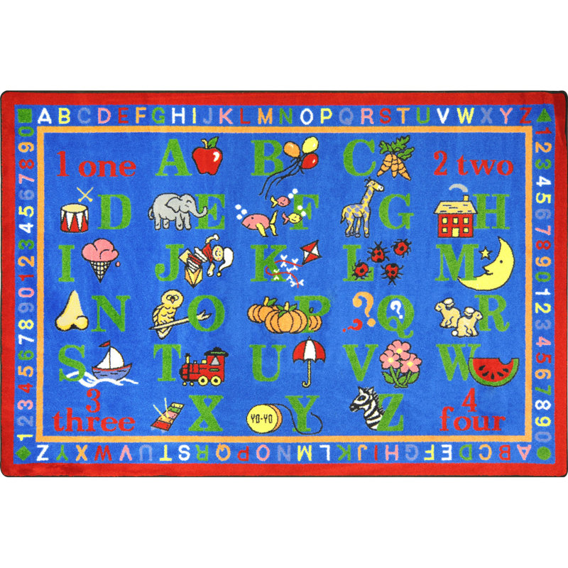 Tapis éducatif Phonics, Rectangle 5 pi 4 po x 7 pi 8 po