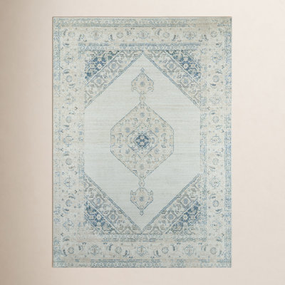 Bateman Blue Beige Oriental Rug