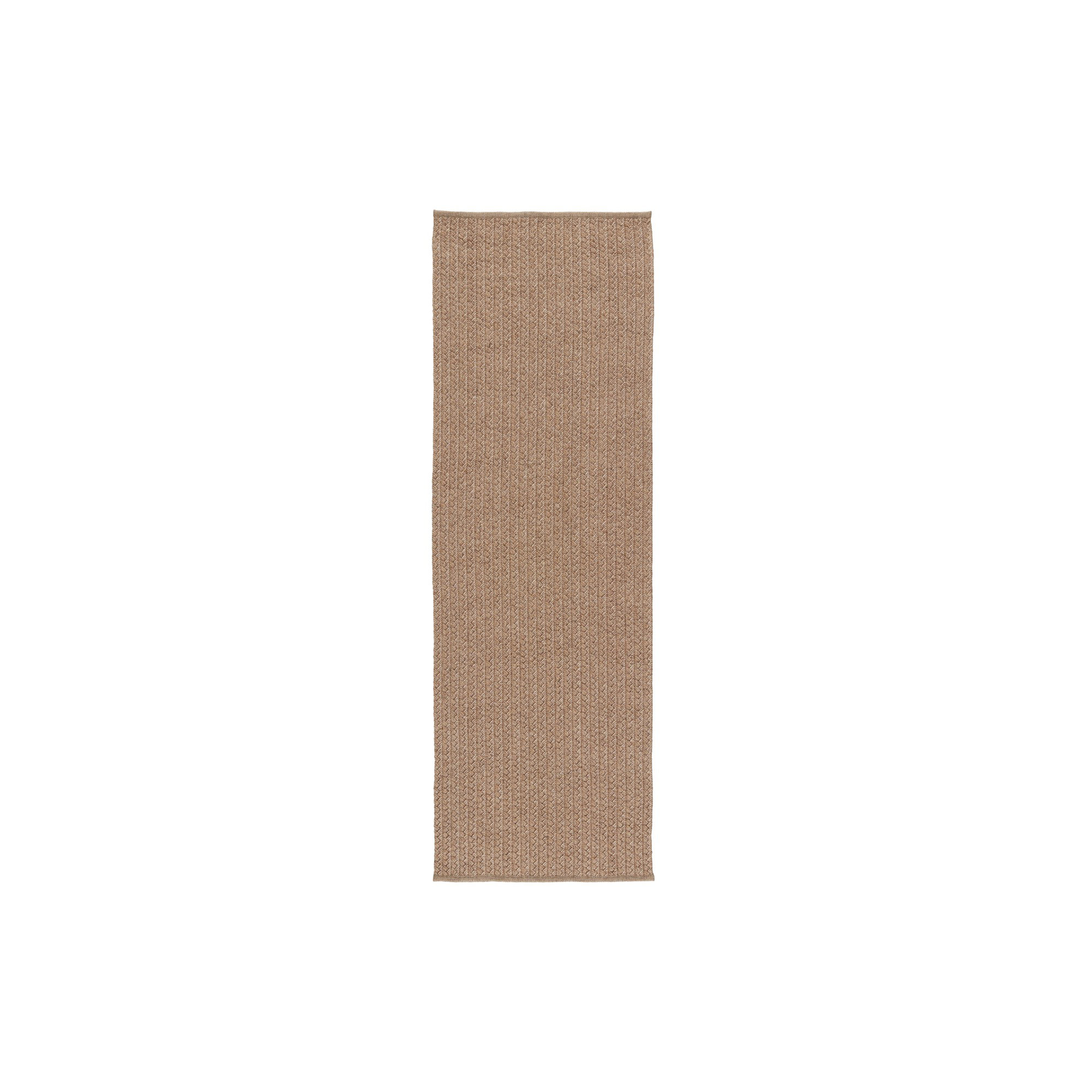 Cullen Handmade Flatweave Indoor/Outdoor Area Rug in Light Tan, Runner 2'6" x 8'