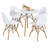 Akiles 4 - Person Four Leg Base Dining Set