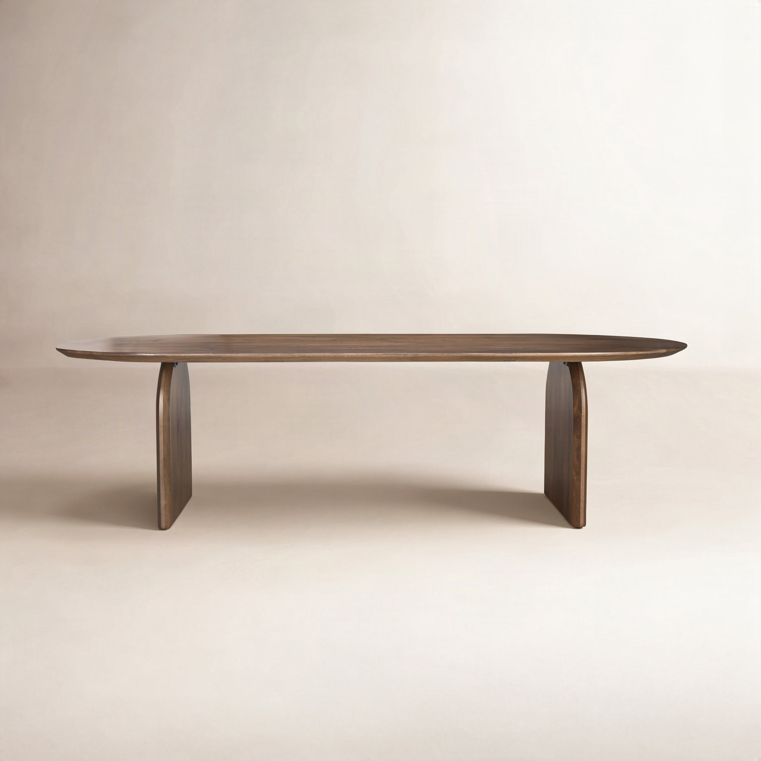 Brogan 86.5'' Oval Dining Table, Dark Brown
