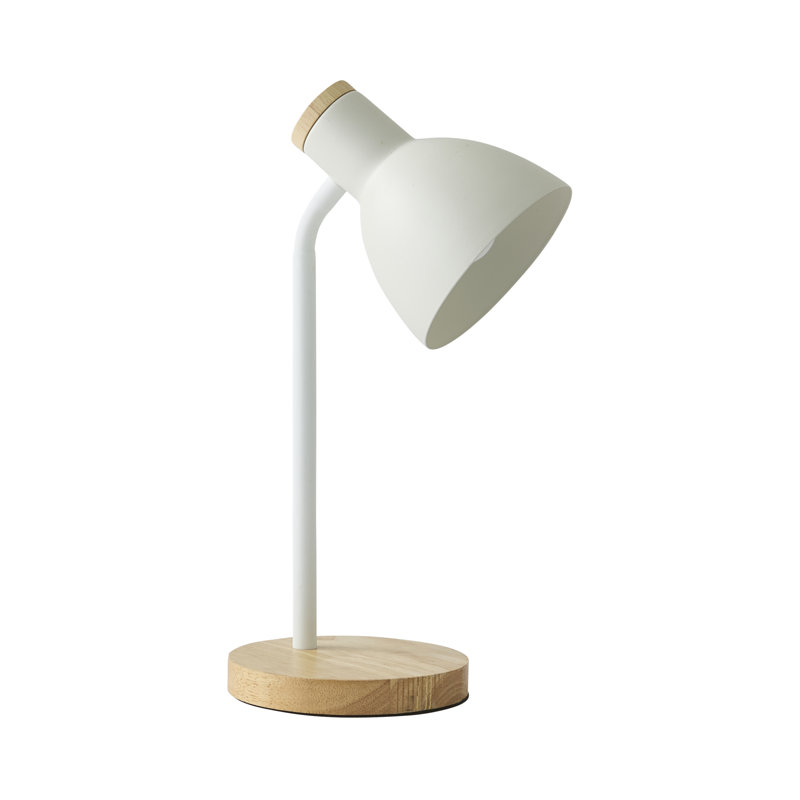Rokeisha Wood Desk Lamp, White