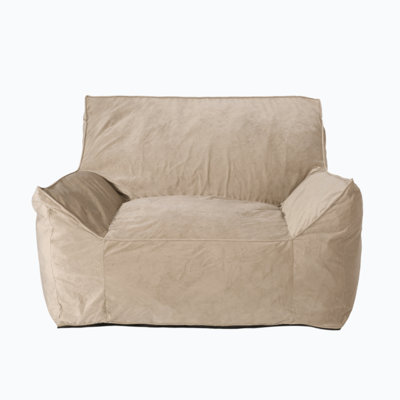 Large Velvet Bean Bag Chair & Lounger by Trule
