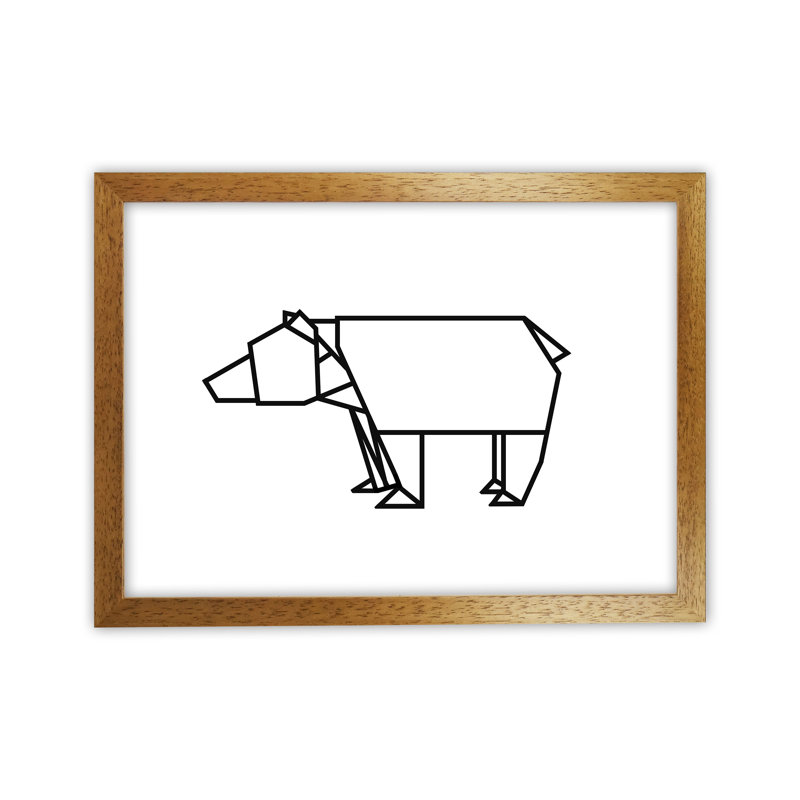 Ursa Minor by Carissa Tanton - Print, 25cm H x 34cm W x 3cm D, Oak Framed
