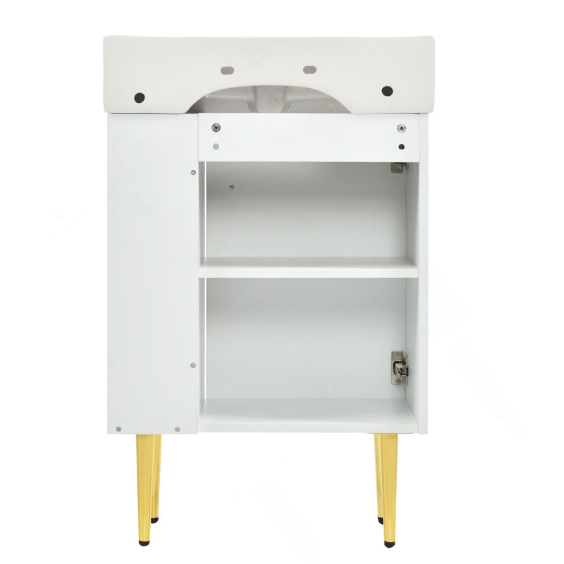 Meuble-lavabo de cabinet 21,6 po, armoire seulement (lavabo non inclus)