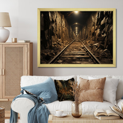 " Brown Tunnel Timeless Railway Track Vintage Portal "